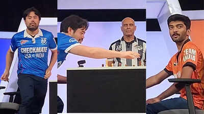 Hikaru Nakamura’s controversial gesture towards D Gukesh enrages fans – watch | Chess News Hikaru Nakamura’s controversial gesture towards D Gukesh enrages fans – watch | Chess News