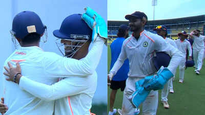 Irani Cup: Harsh Dubey, Yash Thakur power Vidarbha, defeat Rest of India by 93 runs | Cricket News Irani Cup: Harsh Dubey, Yash Thakur power Vidarbha, defeat Rest of India by 93 runs | Cricket News