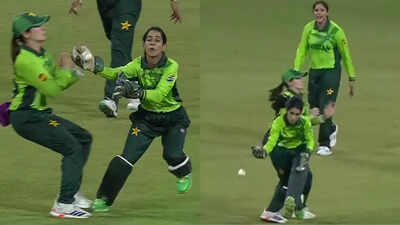 IND vs PAK: Comical Pakistan error leads to dropped catch – watch IND vs PAK: Comical Pakistan error leads to dropped catch – watch