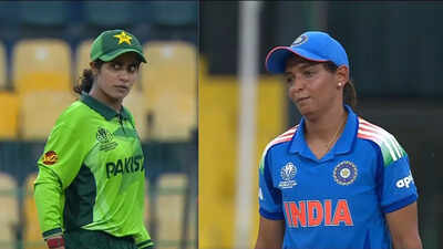 Pakistan bowler gives ‘death stare’ to India skipper; Harmanpreet Kaur’s reaction goes viral – watch Pakistan bowler gives ‘death stare’ to India skipper; Harmanpreet Kaur’s reaction goes viral – watch
