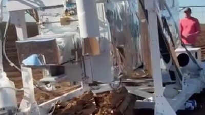 Huge NASA research equipment falls from sky onto Texas farm; local woman stunned | Watch | Huge NASA research equipment falls from sky onto Texas farm; local woman stunned | Watch |
