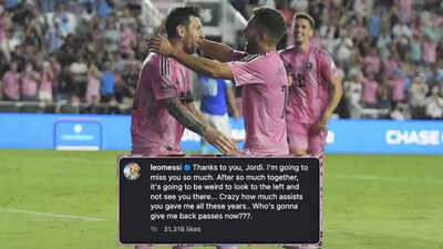 ‘Going to be weird’: Lionel Messi with amusing comment on Jordi Alba’s retirement | Football News ‘Going to be weird’: Lionel Messi with amusing comment on Jordi Alba’s retirement | Football News