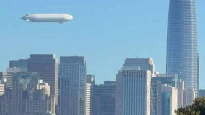 Mystery in San Francisco’s sky: Massive white airship stuns residents and sparks viral frenzy | Watch | World News Mystery in San Francisco’s sky: Massive white airship stuns residents and sparks viral frenzy | Watch | World News