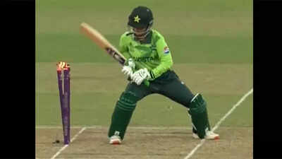 Unbelievable! Pakistan batter only second to suffer rare dismissal in Women’s World Cup history – Watch | Cricket News Unbelievable! Pakistan batter only second to suffer rare dismissal in Women’s World Cup history – Watch | Cricket News