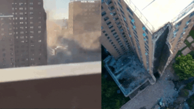 Watch: New York high-rise housing tower collapses partially; sparks emergency response | World News Watch: New York high-rise housing tower collapses partially; sparks emergency response | World News