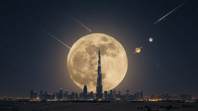 Rare Harvest Moon to light up UAE skies, followed by twin supermoons and meteor shower this year | World News Rare Harvest Moon to light up UAE skies, followed by twin supermoons and meteor shower this year | World News