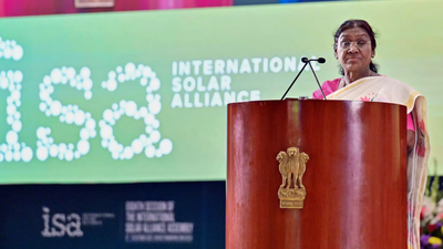 ISA Summit 2025: President Droupadi Murmu says India to lead solar innovation by 2050; calls for women-led green growth