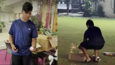 Watch: 14-year-old Vaibhav Suryavanshi spotted bursting crackers on Diwali | Cricket News
