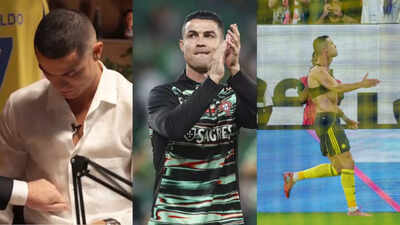 ‘Do you mind if I… ‘: Interviewer touches Cristiano Ronaldo’s abs; player bursts out laughing – watch | Football News