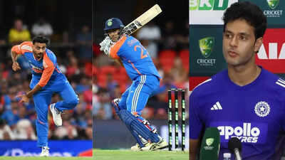 Axar Patel ‘blames’ Shivam Dube for hitting monster six against Australia in 4th T20I – watch | Cricket News