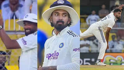 Mohammed Siraj’s wild throw: KL Rahul steps in – watch | Cricket News