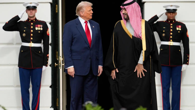 Trump rolls out red carpet for MBS as US takes to green flags