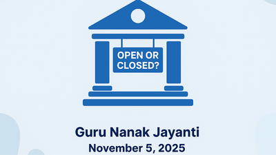 Bank holiday today: Are banks open or closed on November 5 for Guru Nanak Jayanti? Check state-wise list