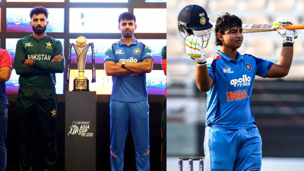 India A vs Pakistan A Live Score, ACC Mens Asia Cup Rising Stars 2025: No handshakes after national anthems, India sent in to bat first
