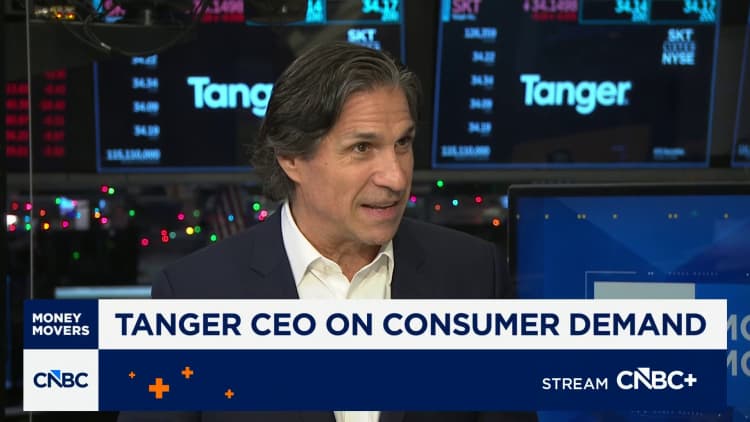 Tanger CEO Yalof says consumers still spending despite low confidence