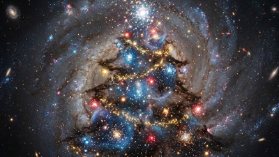 Cosmic Christmas: NASA shares celestial greetings with star cluster ‘tree’ — see pictures