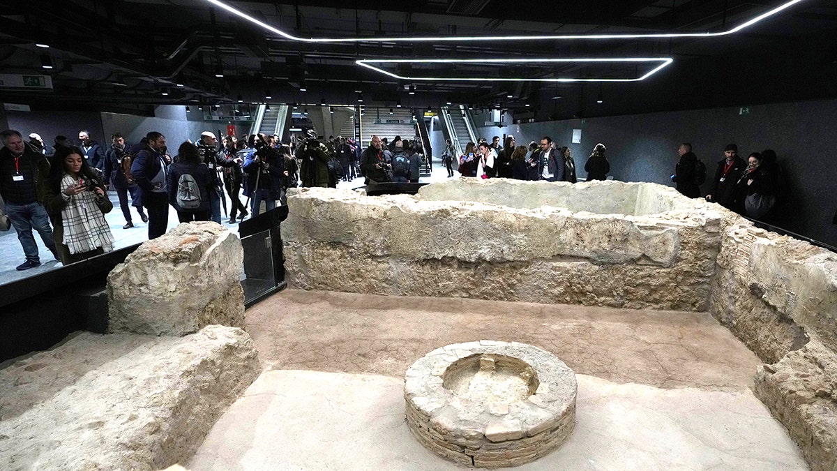 Rome opens new subway stations featuring ancient artifacts display