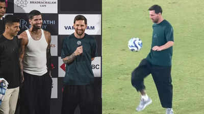 Smiles, photos, and football: Hyderabad sets things right for Lionel Messi after Kolkata mess; GOAT India Tour back on track | Football News