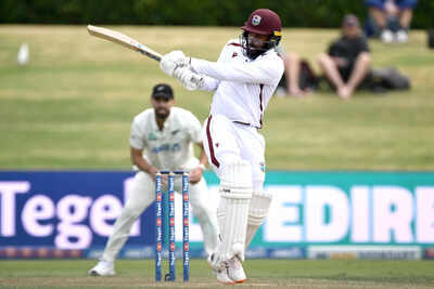 NZ vs WI 3rd Test: West Indies openers hold firm after Conway double ton as New Zealand declare 575 | Cricket News
