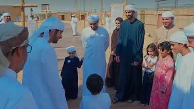 Watch Video: Dubai Crown Prince Sheikh Hamdan and his kids enjoy Emirati heritage planting at Ghamran Camp | World News