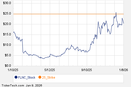Noteworthy Friday Option Activity: FLNC, DHR, VZ