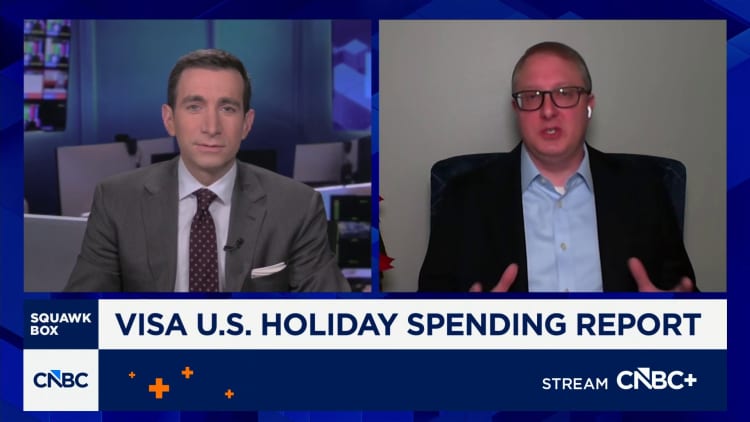 Visa says holiday spending rose 4.2% via AI, tech and apparel growth