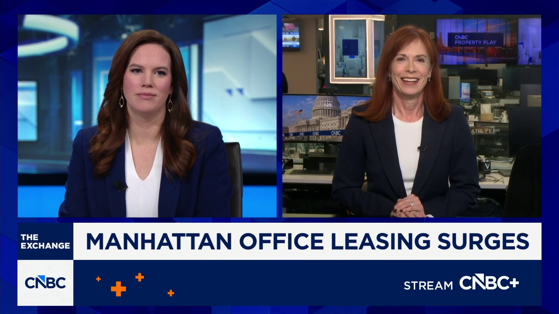 Manhattan office leasing surges