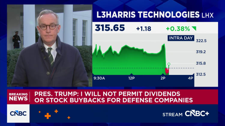 No dividends, stock buybacks for defense companies