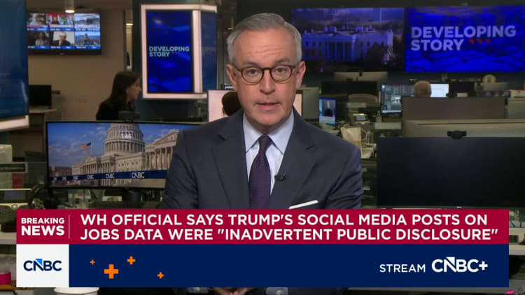 Trump revealed jobs data early