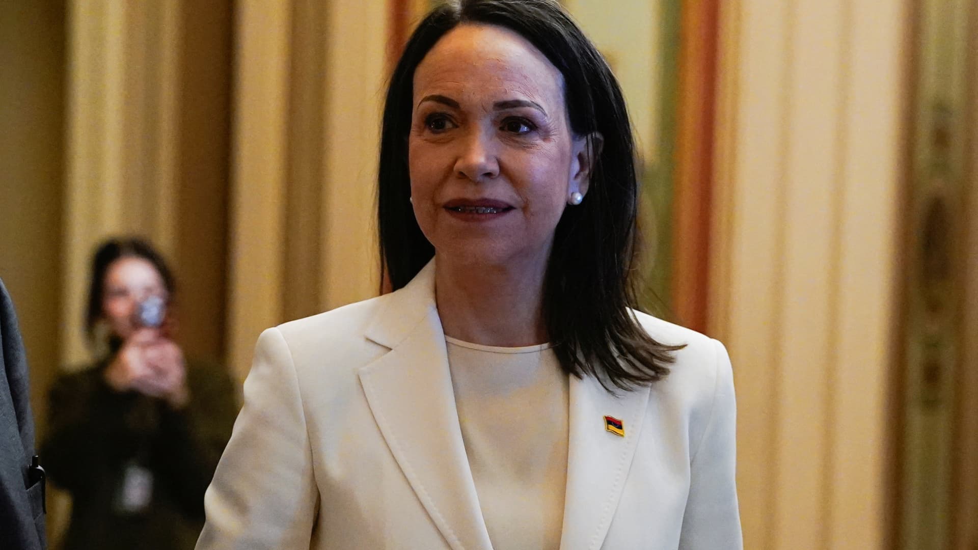 Machado says she presented Trump with her Nobel Peace Prize medal