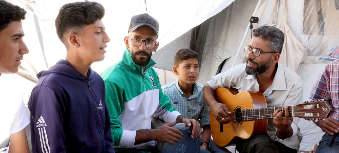 Songs of hope rise from Gaza’s ruins