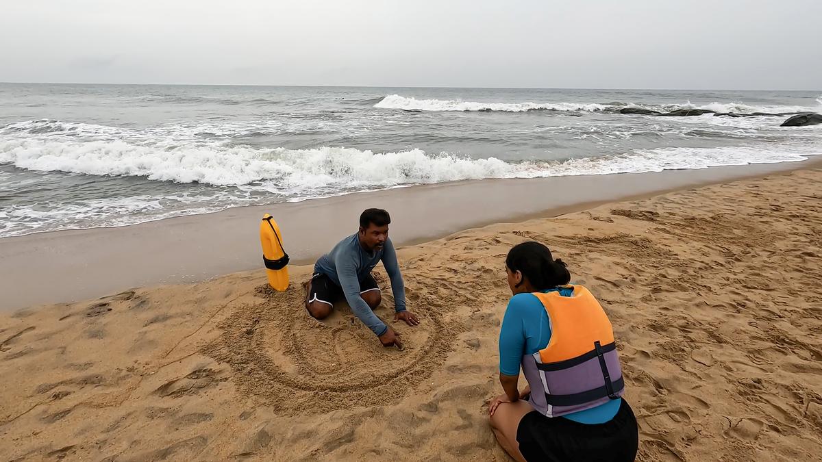 Watch | Want to learn how to swim in the sea? Chennai’s open water swimming instructors answer