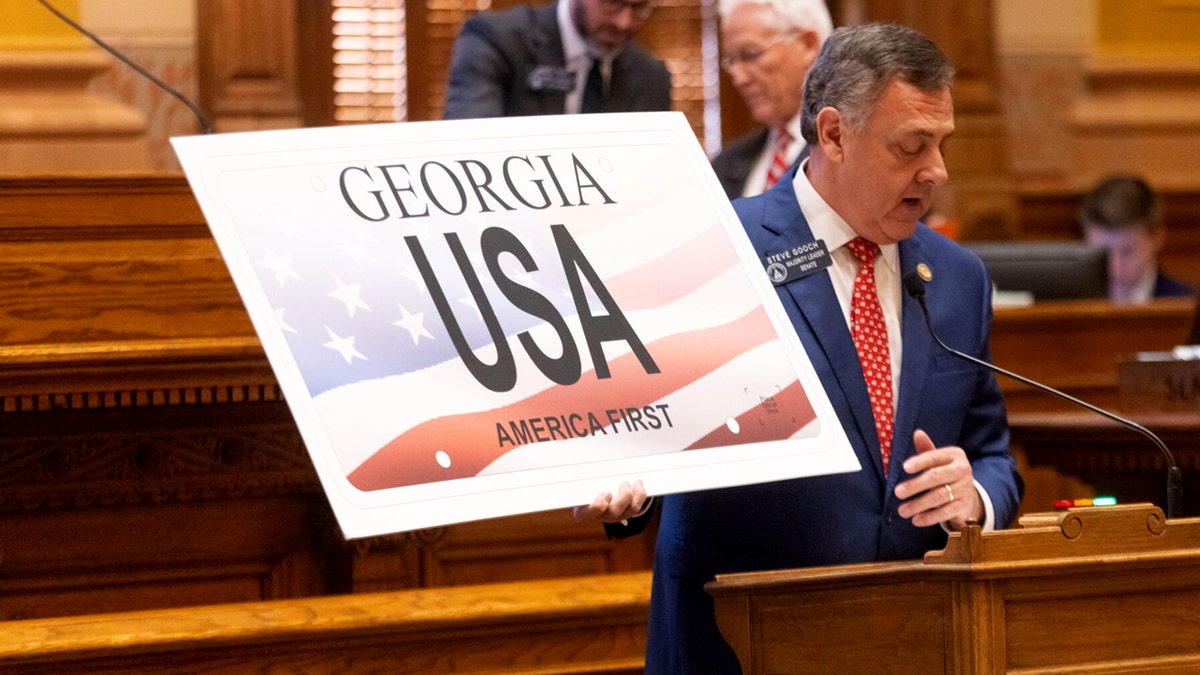 Georgia launches a new ‘America First’ license plate for an annual fee of 