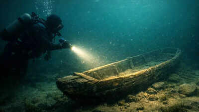 Ancient boats found under a US lake could uncover a civilisation older than the Great Pyramid |