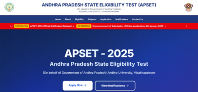 APSET 2025 notification released: Check registration schedule, exam details, and eligibility here