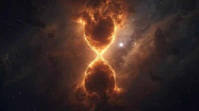 Astronomers notice an hourglass like shape while scanning an ordinary galaxy |