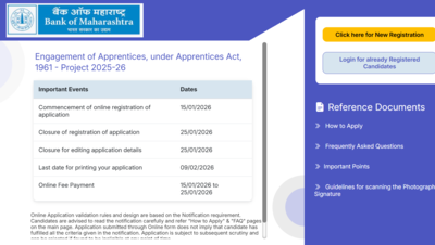 Bank of Maharashtra application window closing soon for over 600 posts: Check direct link to apply and other details here