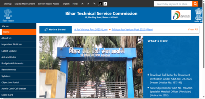 BTSC Junior Engineer recruitment 2026: Registration underway for 2,809 posts; check eligibility and direct link to apply