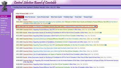 CSBC Bihar Police Special Branch Constable Recruitment 2026: 83 posts notified, no physical test, apply from February 6