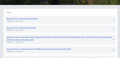 Dibrugarh University result released for UG and PG courses at dibru.ac.in: Direct link to download here