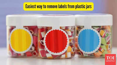 This is the easiest way to remove labels from your plastic containers |