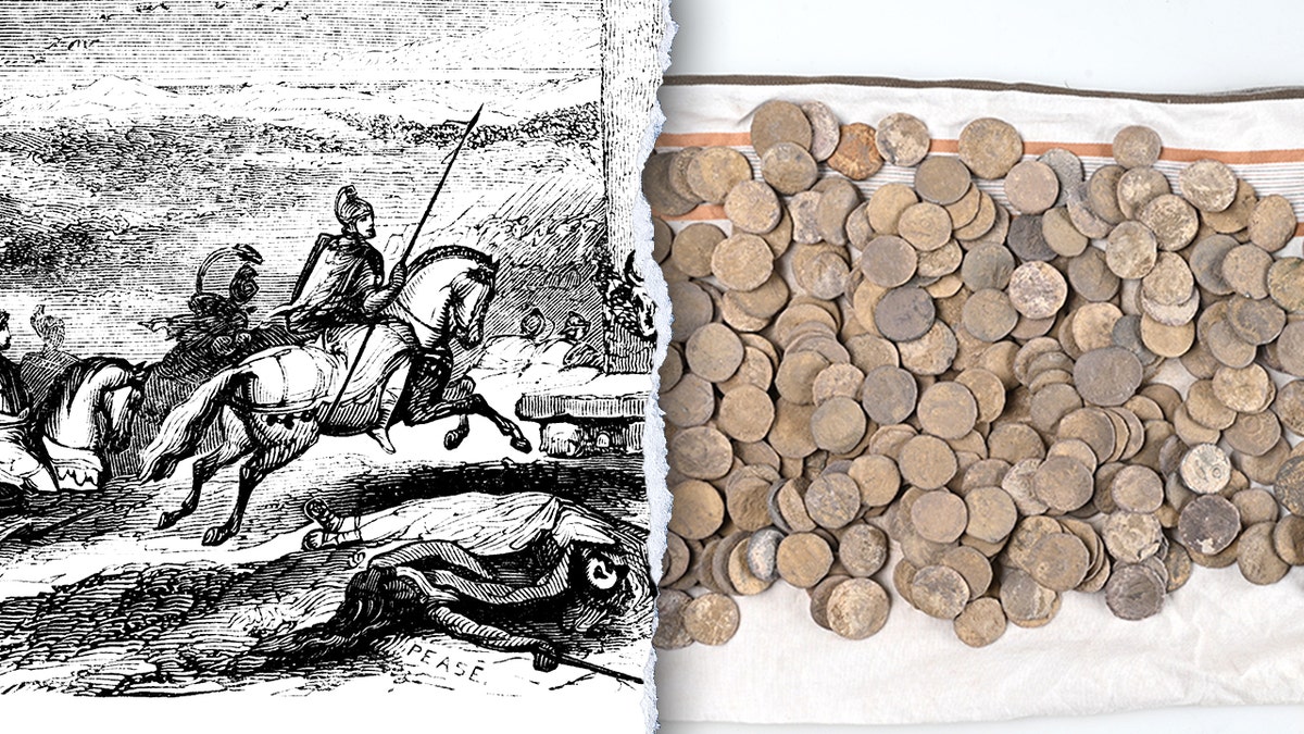 Roman coins hoard of 450 silver pieces found in Lower Saxony Germany