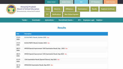 HPBOSE D.EL.ED results for October–November 2025 out at hpbose.org; re-evaluation open till February 12