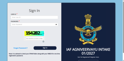 IAF Agniveervayu intake 01/2027 registration begins: Check direct link to apply and key details here