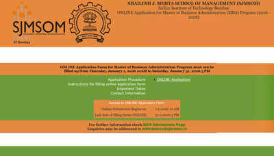 IIT Delhi and IIT Bombay MBA admissions 2026 open with CAT 2025 scores; direct links and eligibility details here