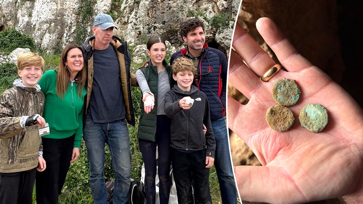 Sarah Huckabee Sanders’ children find 2,000-year-old coins in West Bank