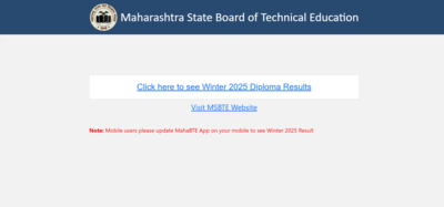 MSBTE Winter Diploma result 2025 released at msbte.ac.in: Direct link to download scorecards here