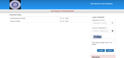 OICL Assistant Recruitment 2026 result released Direct link to check scorecards here