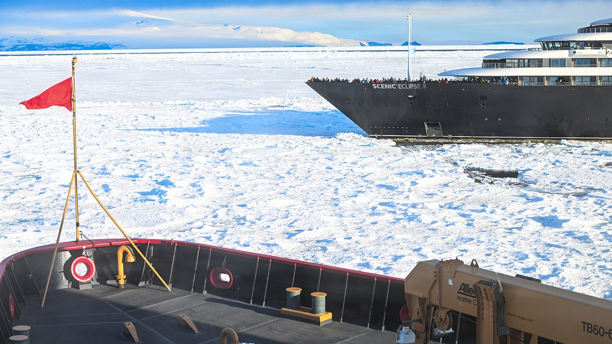 Cruise ship Scenic Eclipse II trapped in thick Antarctica ice is freed by Coast Guard