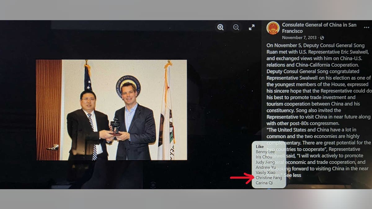 Chinese consulate photo revives scrutiny over Eric Swalwell’s China ties: ‘Recklessness’
